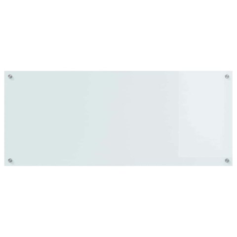 VidaXL Przód kuchenny Biały 120 x 50 cm szkło hartowane