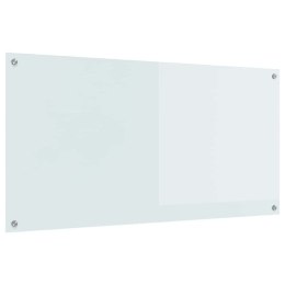 VidaXL Przód kuchenny Biały 120 x 60 cm szkło hartowane