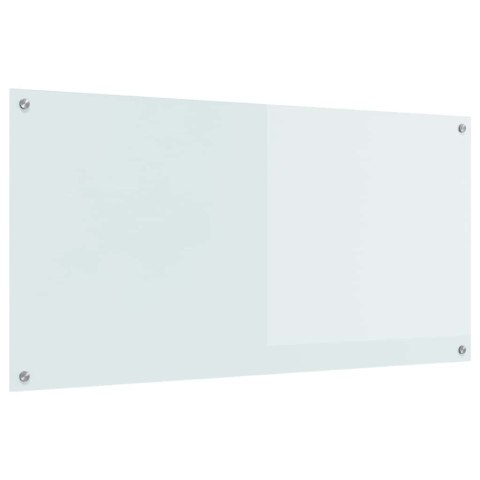 VidaXL Przód kuchenny Biały 120 x 60 cm szkło hartowane