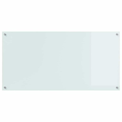 VidaXL Przód kuchenny Biały 120 x 60 cm szkło hartowane
