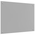 VidaXL Przód kuchenny Jasnoszary 80 x 60 cm szkło hartowane