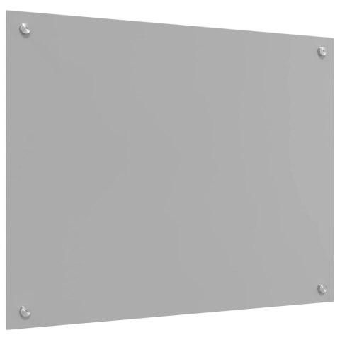 VidaXL Przód kuchenny Jasnoszary 80 x 60 cm szkło hartowane