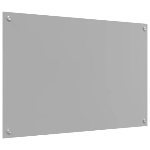 VidaXL Przód kuchenny Jasnoszary 90 x 60 cm szkło hartowane