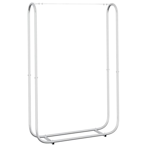 VidaXL Stojak na drewno opałowe 100x25x150 cm Stal ocynkowana