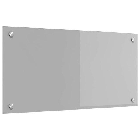 VidaXL Przód kuchenny Jasnoszary 80 x 40 cm szkło hartowane