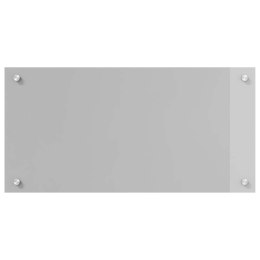 VidaXL Przód kuchenny Jasnoszary 80 x 40 cm szkło hartowane