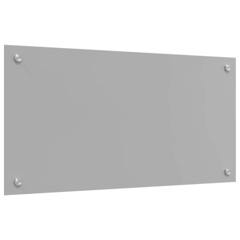 VidaXL Przód kuchenny Jasnoszary 80 x 40 cm szkło hartowane