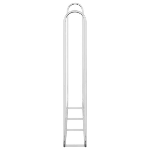 VidaXL Stojak na drewno opałowe 200x25x150 cm Stal ocynkowana