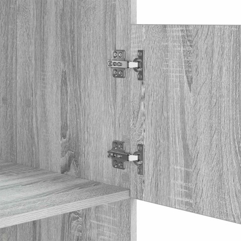 SZAFKA DO PRANIA Z DRZWIAMI SZARY SONOMA 50X 68X 162CM