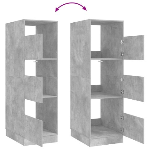 SZAFKA DO PRANIA Z PRZECHOWYWANIEM BETONOWY 50X 68X 162CM