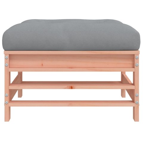 VidaXL Podnóżki ogrodowe z poduszkami, 2 szt., lite drewno daglezjowe