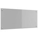 VidaXL Przód kuchenny Jasnoszary 90 x 40 cm szkło hartowane