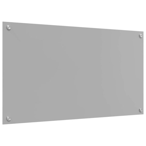 VidaXL Przód kuchenny Jasnoszary 90 x 50 cm szkło hartowane