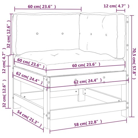 SIEDZISKO NAROŻNE Z PODUSZKAMI LITE DREWNO DAGLEZJOWE