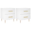 SZAFKI NOCNE 2 SZT. BIAŁE 40X35X47,5CM