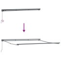 MARKIZA ZWIJANA ANTRACYT 400 × 300CM POLIESTER I METAL