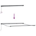 MARKIZA ZWIJANA ANTRACYT 400 × 300CM POLIESTER I ALUMINIUM