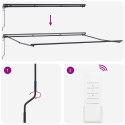 MARKIZA ZWIJANA ANTRACYT 450 × 300CM POLIESTER I METAL