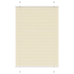 VidaXL Roleta plisowana kremowa 100x100 cm Szerokość tkaniny 99,4 cm