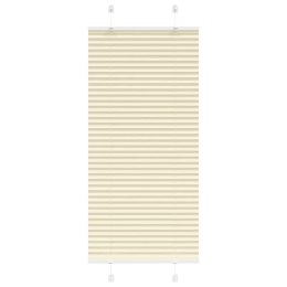 VidaXL Roleta plisowana kremowa 55x100 cm Szerokość tkaniny 54,4cm