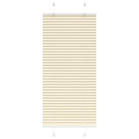 VidaXL Roleta plisowana kremowa 55x100 cm Szerokość tkaniny 54,4cm