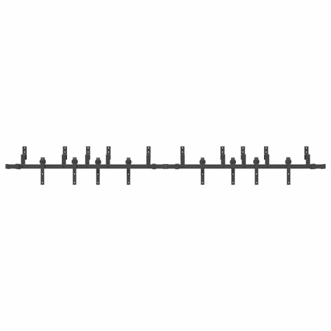 SYSTEM DO MONTAŻU DRZWI PRZESUWNYCH 305CM STAL CZARNY