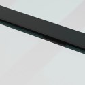 VidaXL Drzwi przesuwne z zestawem okuć czarne 76x205 cm ESG szkło