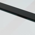 VidaXL Drzwi przesuwne z zestawem okuć czarne 90x205 cm ESG szkło