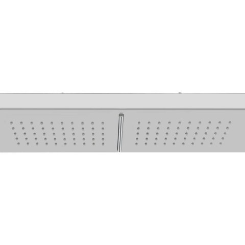 VidaXL Prysznic ogrodowy z podstawą, WPC i stal nierdzewna