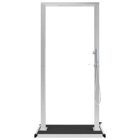 VidaXL Prysznic ogrodowy z podstawą, WPC i stal nierdzewna