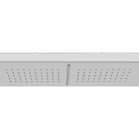 VidaXL Prysznic ogrodowy z podstawą, WPC i stal nierdzewna