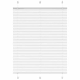 VidaXL Roleta plisowana biała 105x100 cm Szerokość tkaniny 104,4 cm