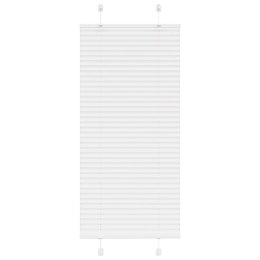VidaXL Roleta plisowana biała 55x100 cm Szerokość tkaniny 54,4cm