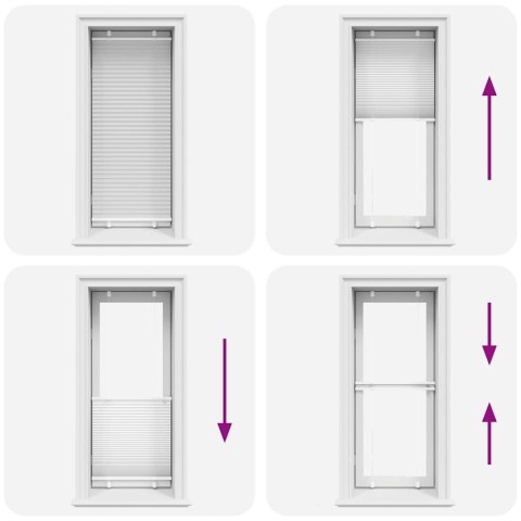 VidaXL Roleta plisowana biała 55x100 cm Szerokość tkaniny 54,4cm