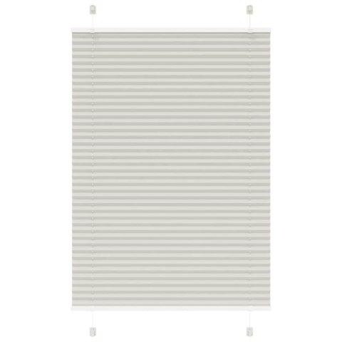 VidaXL Roleta plisowana jasnoszara 100x100cm Szerokość tkaniny 99,4 cm