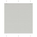 VidaXL Roleta plisowana jasnoszara 115x150cm Szerokość tkaniny 114,4cm