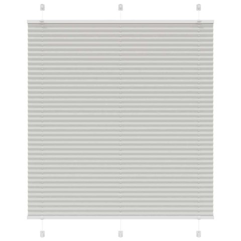 VidaXL Roleta plisowana jasnoszara 115x150cm Szerokość tkaniny 114,4cm