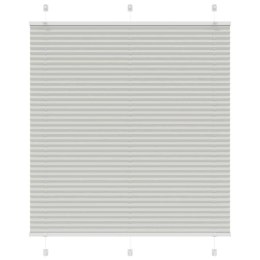 VidaXL Roleta plisowana jasnoszara 120x150cm Szerokość tkaniny 119,4cm