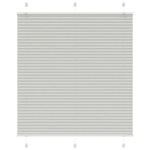 VidaXL Roleta plisowana jasnoszara 120x150cm Szerokość tkaniny 119,4cm