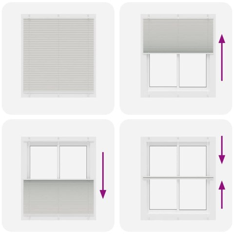 VidaXL Roleta plisowana jasnoszara 120x150cm Szerokość tkaniny 119,4cm
