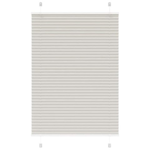 VidaXL Roleta plisowana jasnoszara 95x100 cm Szerokość tkaniny 94,4 cm