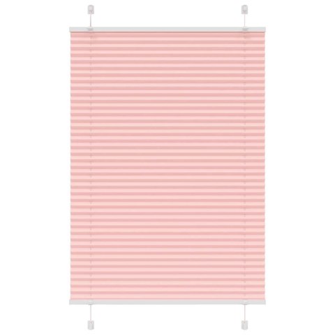 VidaXL Roleta plisowana różowa 95x100 cm Szerokość tkaniny 94,4 cm