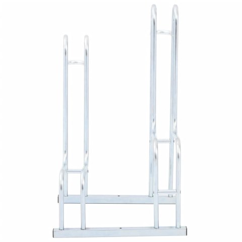 VidaXL Stojak na 2 rowery, wolnostojący, stal galwanizowana