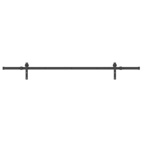 SYSTEM DO MONTAŻU DRZWI PRZESUWNYCH 213,5CM STAL CZARNY