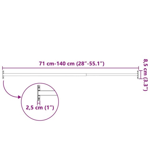 BARIERKI ZABEZPIECZAJĄCE OKNO 3 SZT 710-1200MM REGULOWANE