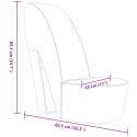 VidaXL Fotel w kształcie buta na obcasie, złoty, sztuczna skóra