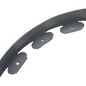 VidaXL Obrzeża trawnikowe Szary 1000 x 4 x 5 cm Z tworzywa sztucznego