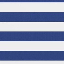 VidaXL Parawan balkonowy, biało-niebieski, 75x600 cm, tkanina Oxford