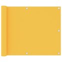 VidaXL Parawan balkonowy, żółty, 75x400 cm, tkanina Oxford