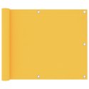 VidaXL Parawan balkonowy, żółty, 75x600 cm, tkanina Oxford